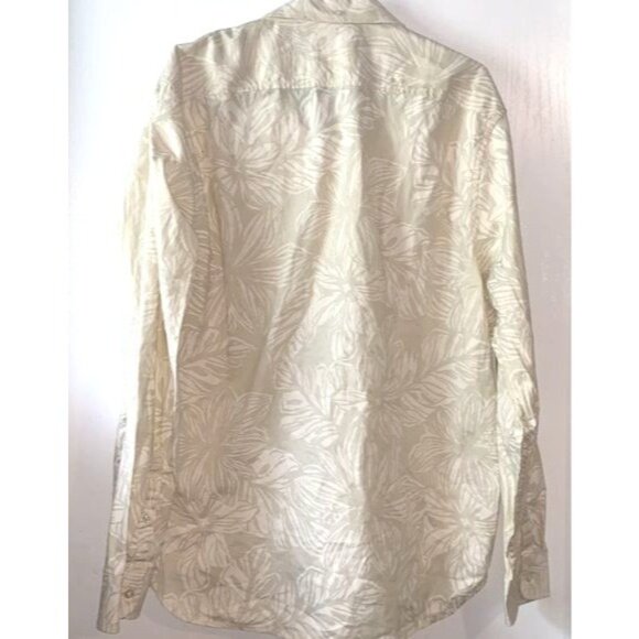 Chubbies Mens XL Beige Leaf Print Button-Down Shirt - Picture 7 of 9